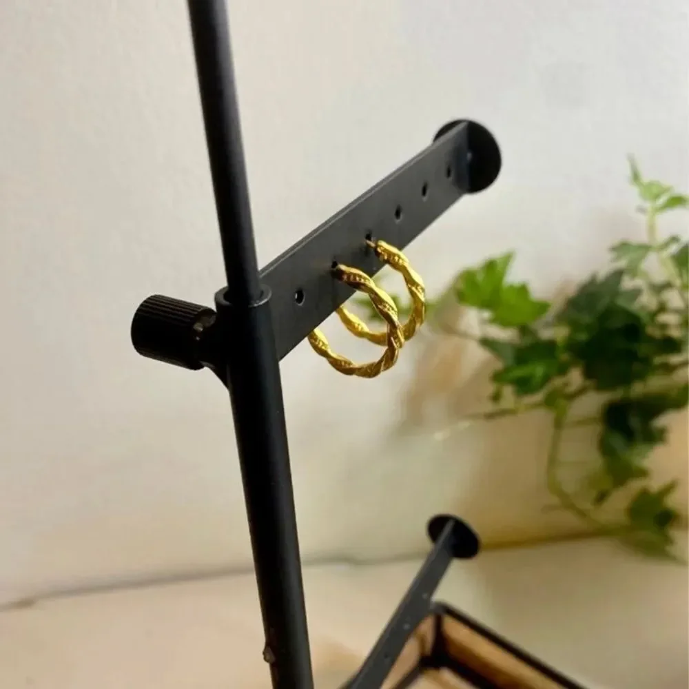 Retro Gold Twist‎ Hoop Earrings